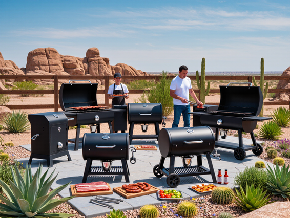 Desert Outdoor BBQ Gathering with Pellet Grills - Arabion Trading LLC