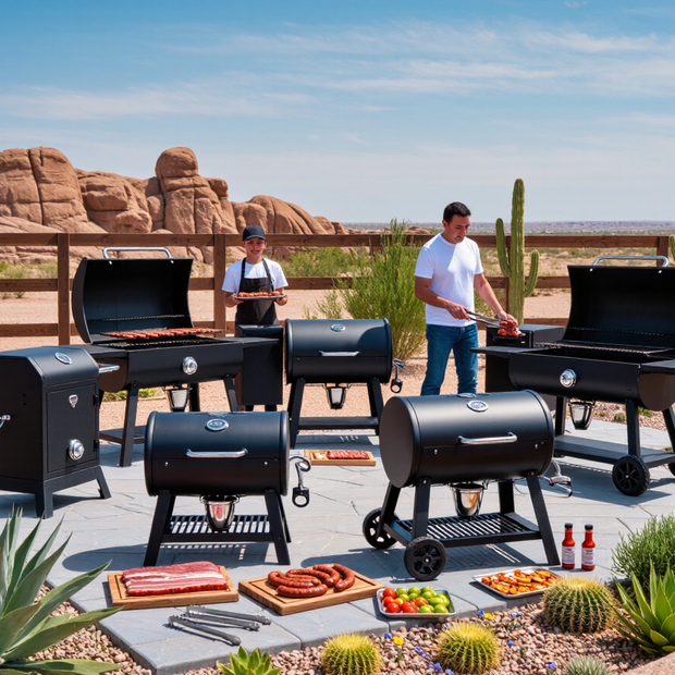 Desert Outdoor BBQ Gathering with Pellet Grills - Arabion Trading LLC