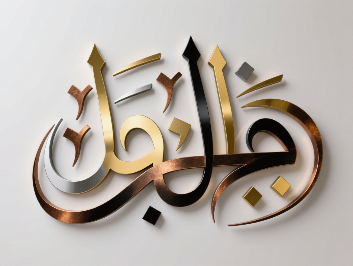 Elegant 3D Arabic Calligraphy Wall Art Piece - Arabion Trading LLC