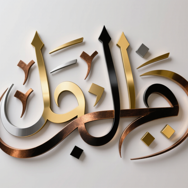 Elegant 3D Arabic Calligraphy Wall Art Piece - Arabion Trading LLC